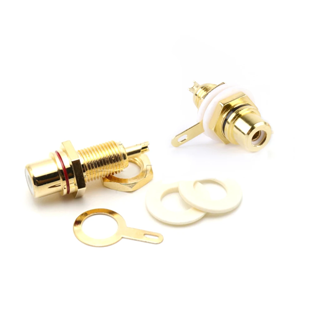 10PCS Gold Plated RCA Female Plug Jack Audio Socket Amplifier Chassis Phono Connector Panel Mount Brand New And High Quality
10PCS Gold Plated RCA Female Plug Jack Audio Socket Amplifier Chassis Phono Connector Panel Mount Brand New And High Quality