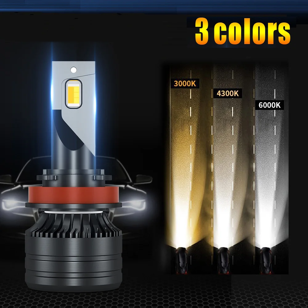 Car Headlight 22000LM Dual-color H4 LED Tri-color H7 H11 H8 9005 HB3 9006 H3 LED Bulb 12V 6000K 3000K 4300K Fog Lamp
Car Headlight 22000LM Dual-color H4 LED Tri-color H7 H11 H8 9005 HB3 9006 H3 LED Bulb 12V 6000K 3000K 4300K Fog Lamp