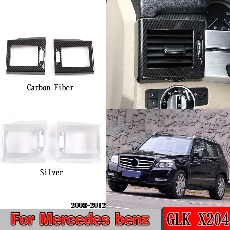ABS Chrome Carbon Fiber Car Side Air Conditioning Outlet Vent Frame Accessories For Mercedes benz GLK Class X204 2008-2012
ABS Chrome Carbon Fiber Car Side Air Conditioning Outlet Vent Frame Accessories For Mercedes benz GLK Class X204 2008-2012