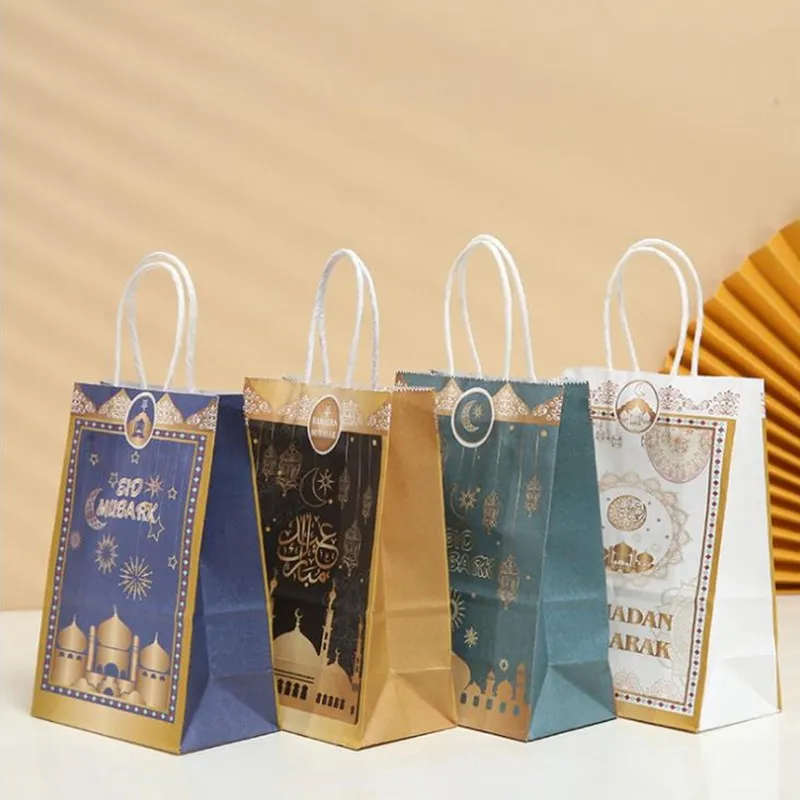 20x15x8cm Gift Bag Ramadan Kraft Paper Bag Muslim Eid Mubarak Golden Tote Bag Commemorative Gift Packaging Bag
20x15x8cm Gift Bag Ramadan Kraft Paper Bag Muslim Eid Mubarak Golden Tote Bag Commemorative Gift Packaging Bag
