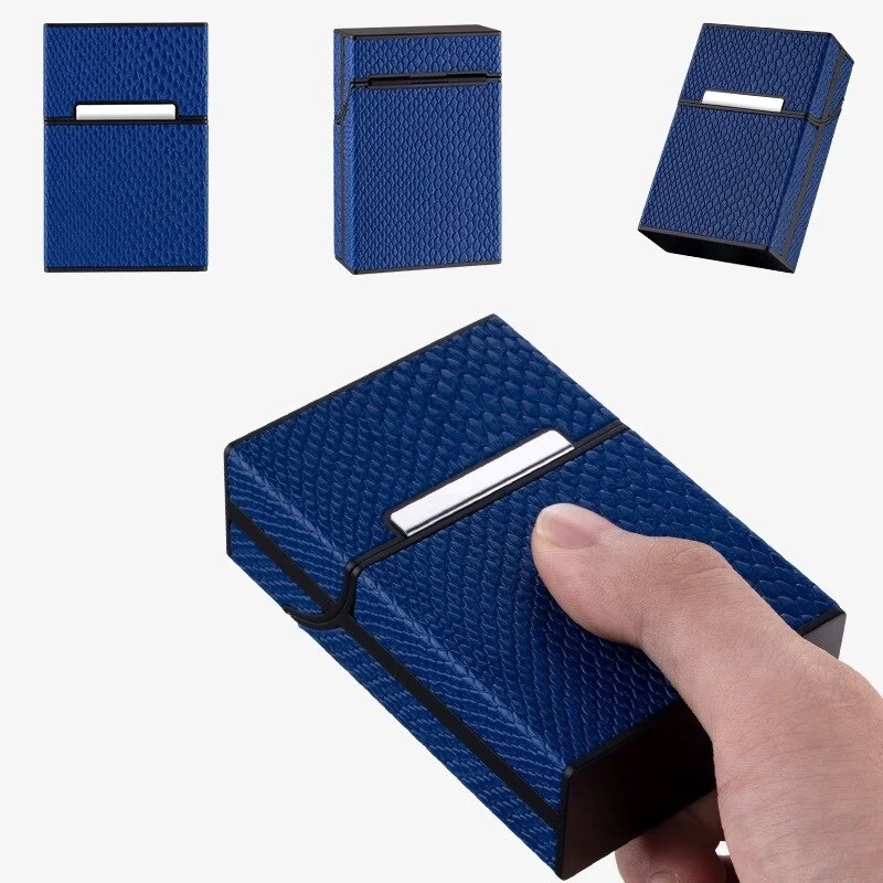 Fashion Crocodile Pattern Leather Cigarette Box for Men Woman Smoking Accessories Button Design 4 Colors
Fashion Crocodile Pattern Leather Cigarette Box for Men Woman Smoking Accessories Button Design 4 Colors