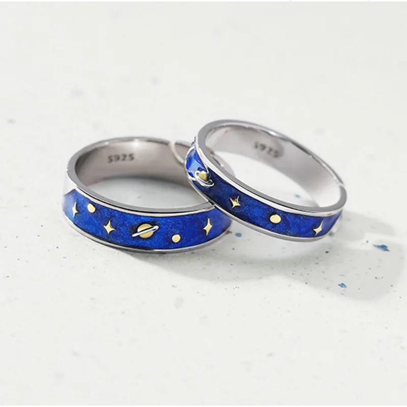 Buyee 925 Sterling Silver Couples Ring Sets Elegant Moon & Star Open Ring Finger for Woman Man Fashion Party Jewelry Circle
Buyee 925 Sterling Silver Couples Ring Sets Elegant Moon & Star Open Ring Finger for Woman Man Fashion Party Jewelry Circle