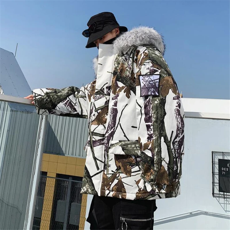 Fad Men Women Winter Oversize Hip Hop Camouflage Hooded Parkas Mens Thick Warm Mountain Windbreaker Fur Collar Jackets Tops
Fad Men Women Winter Oversize Hip Hop Camouflage Hooded Parkas Mens Thick Warm Mountain Windbreaker Fur Collar Jackets Tops