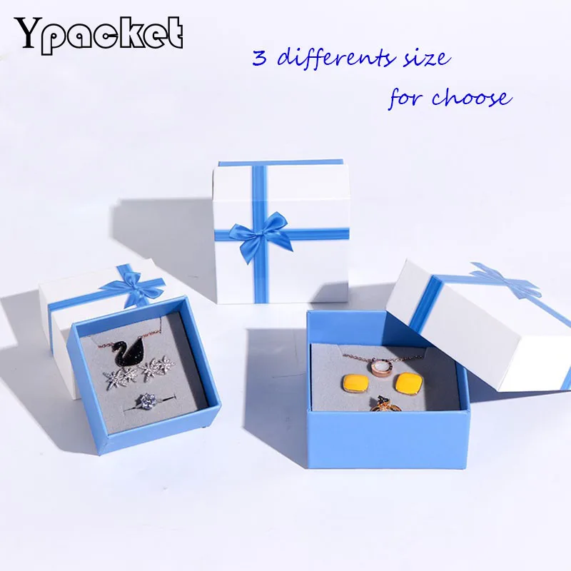 White Square Jewelry Organizer Box Engagement Ring For Earrings Necklace Bracelet Display Blue Ribbon Gift Storage Cases 20pcs
White Square Jewelry Organizer Box Engagement Ring For Earrings Necklace Bracelet Display Blue Ribbon Gift Storage Cases 20pcs