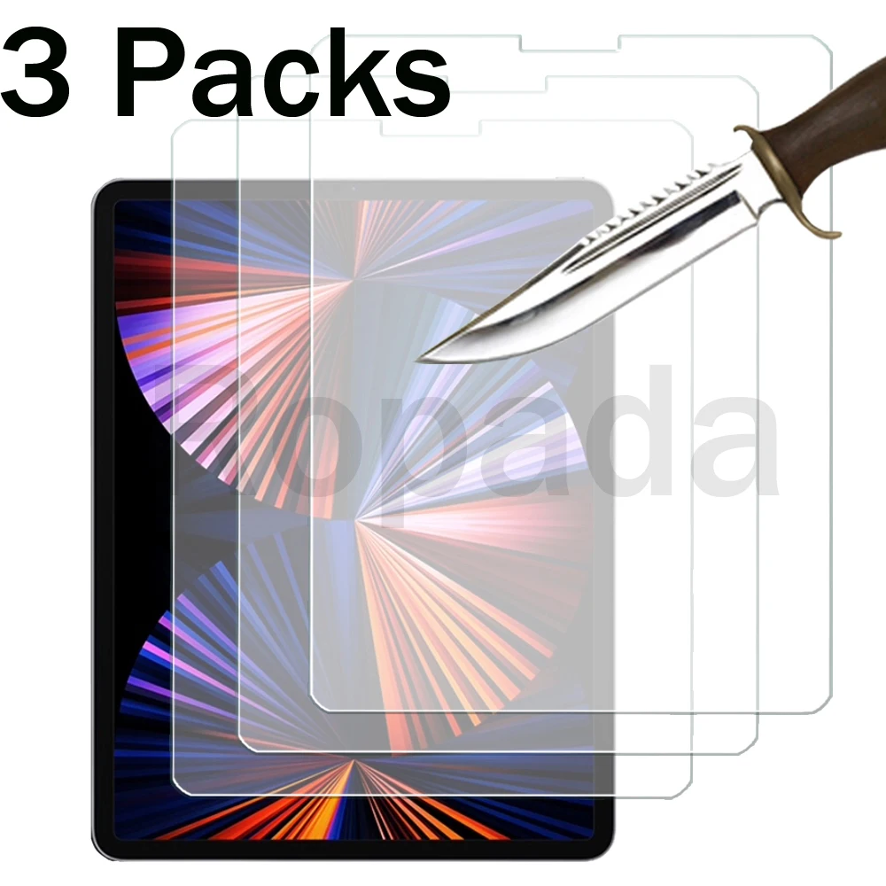 3 Packs Tempered Glass screen protector For iPad pro 12.9 2021 version 12.9'' Tablet Film
3 Packs Tempered Glass screen protector For iPad pro 12.9 2021 version 12.9'' Tablet Film