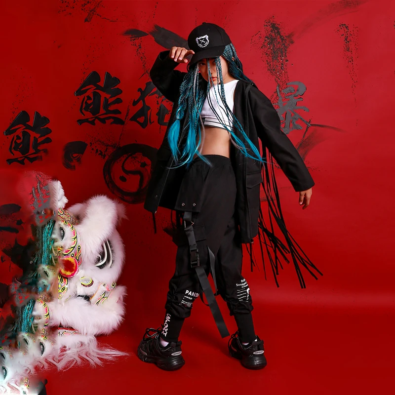 Children'S Red Hip Hop Dance Costumes Tassel Hooded Jacket Hiphop Pants For Boys Jazz Dance Clothing Performance Outfits DQS3808
Children'S Red Hip Hop Dance Costumes Tassel Hooded Jacket Hiphop Pants For Boys Jazz Dance Clothing Performance Outfits DQS3808