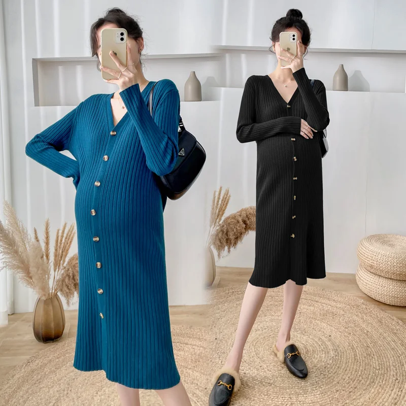 9902# Autumn Winter Thicken Warm Knitted Maternity Nursing Sweaters Chic Ins Loose Dress Clothes for Pregnant Women Pregnancy
9902# Autumn Winter Thicken Warm Knitted Maternity Nursing Sweaters Chic Ins Loose Dress Clothes for Pregnant Women Pregnancy