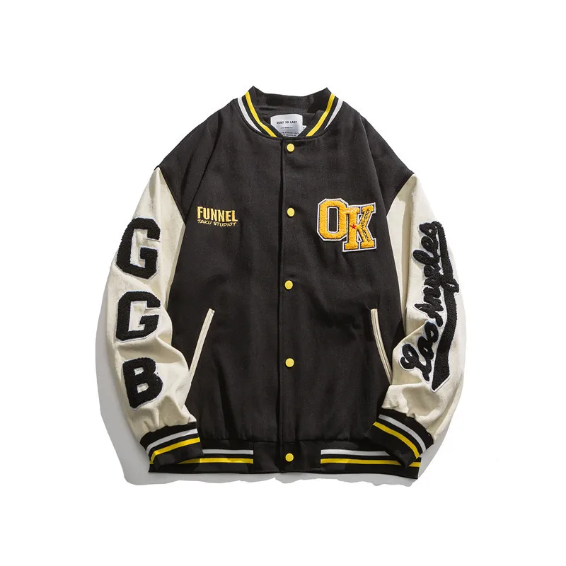 Hip Hop Trend Color Matching Jacket Men's And Women's Harajuku Street Pilot Jacket Men's Women's Baseball Jacket Hip Hop 2021New
Hip Hop Trend Color Matching Jacket Men's And Women's Harajuku Street Pilot Jacket Men's Women's Baseball Jacket Hip Hop 2021New