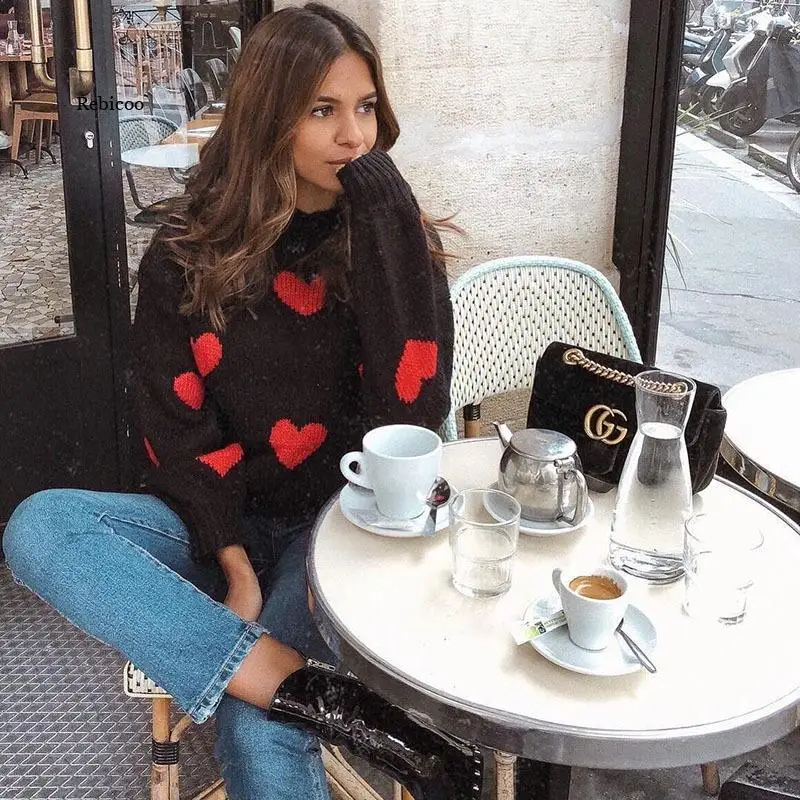 Spring Women's Explosions Women's Love Couple Sweater Autumn Winter Thick Warm Turtleneck Pullovers
Spring Women's Explosions Women's Love Couple Sweater Autumn Winter Thick Warm Turtleneck Pullovers