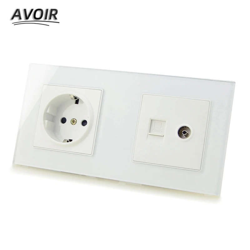 Avoir ЕС де стандартный разъем настенная розетка RJ45 Компьютер ТВ PC ПОРТ двойная розетка электрическая розетка закаленное стекло розетки
Avoir ЕС де стандартный разъем настенная розетка RJ45 Компьютер ТВ PC ПОРТ двойная розетка электрическая розетка закаленное стекло розетки
