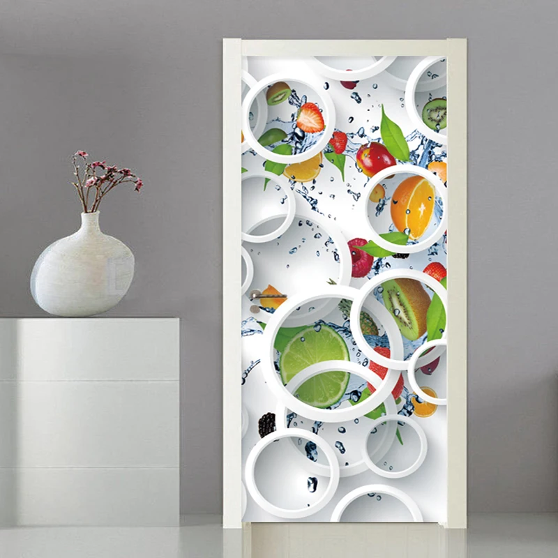 Door Sticker 3D Stereo Circle Fruit Mural Wallpaper Kitchen Restaurant Self-Adhesive Waterproof Wall Stickers Home Decor Poster
Door Sticker 3D Stereo Circle Fruit Mural Wallpaper Kitchen Restaurant Self-Adhesive Waterproof Wall Stickers Home Decor Poster