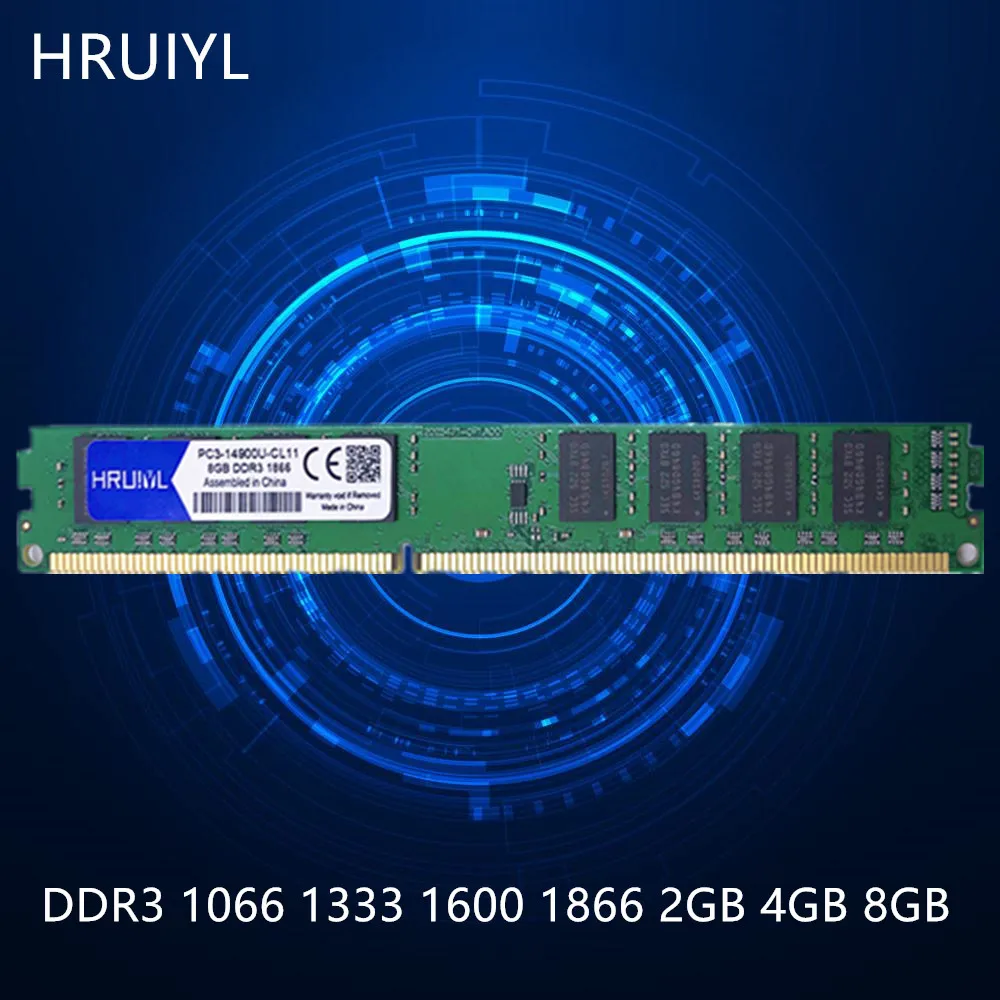 HRUIYL DDR3 ПАМЯТЬ для настольного компьютера 1066 1333 1600 1866 МГц 2G 4GB 8GB Материнская плата для ПК PC3-8500 10600 12800 14900U 1,5 V DIMM палочки памяти
HRUIYL DDR3 ПАМЯТЬ для настольного компьютера 1066 1333 1600 1866 МГц 2G 4GB 8GB Материнская плата для ПК PC3-8500 10600 12800 14900U 1,5 V DIMM палочки памяти