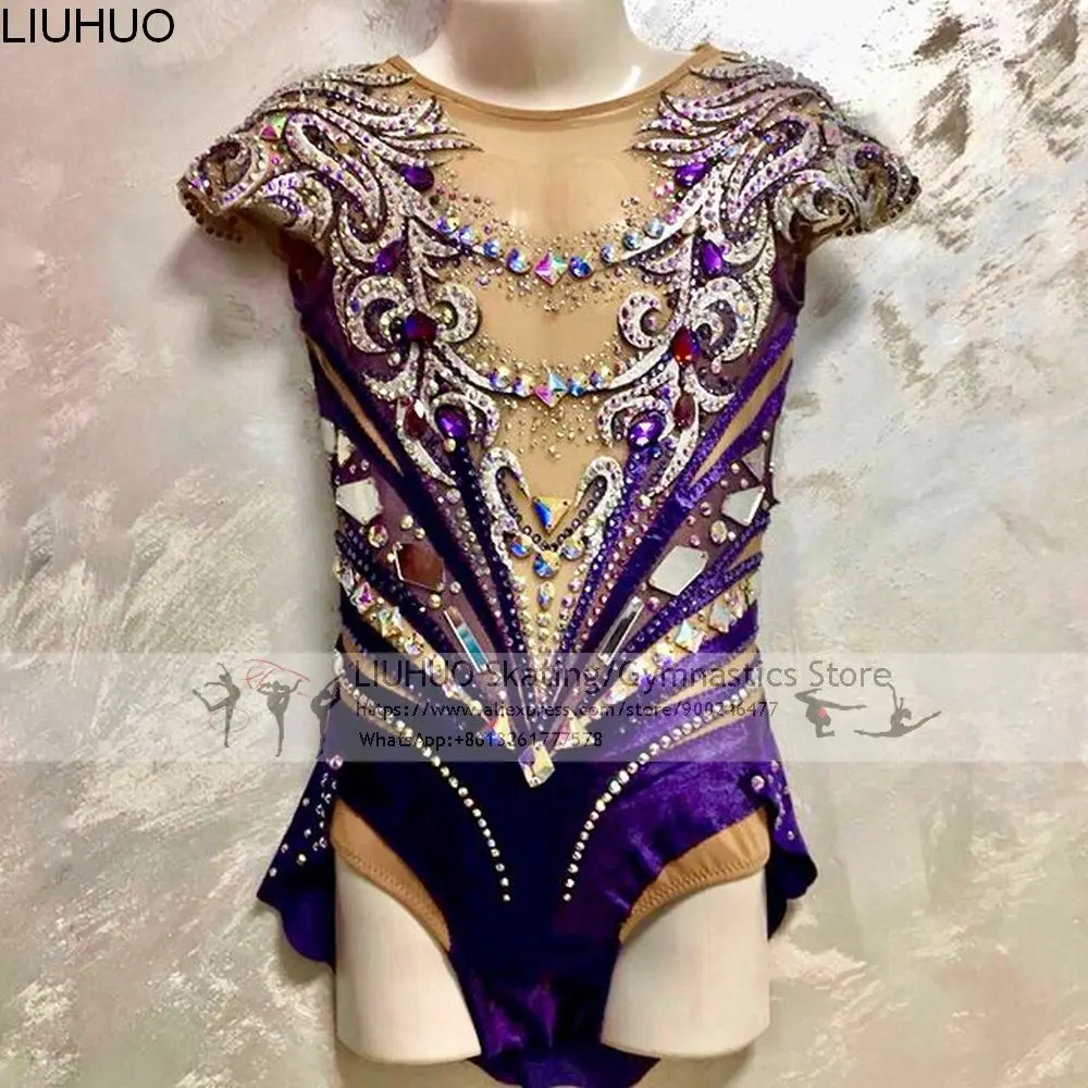 LIUHUO Ice Figure Skating Dress Girls Purple Competition Dance Costume Teens Rhythmic Gymnastics Leotards Female Dancewear
LIUHUO Ice Figure Skating Dress Girls Purple Competition Dance Costume Teens Rhythmic Gymnastics Leotards Female Dancewear