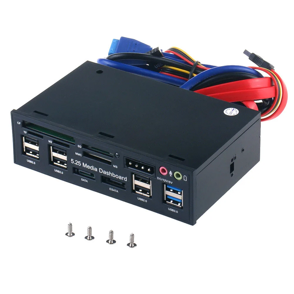 Многофункциональный концентратор USB 3.0 Порт ESATA SATA Внутренний кард-ридер ПК Медиа Передняя панель Аудио для SD MS CF TF M2 MMC Карты памяти
Многофункциональный концентратор USB 3.0 Порт ESATA SATA Внутренний кард-ридер ПК Медиа Передняя панель Аудио для SD MS CF TF M2 MMC Карты памяти