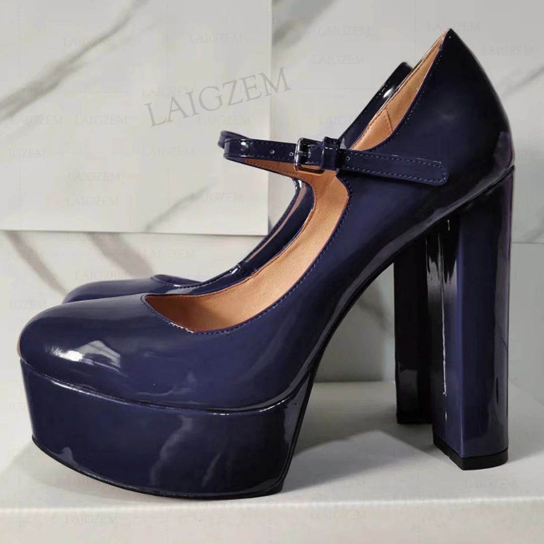 SEIIHEM Women Platform Pumps Mary Janes Thick High Heels Sandals Round Toe Shiny Unisex Shoes Woman Plus Size 40 42 47 50 52
SEIIHEM Women Platform Pumps Mary Janes Thick High Heels Sandals Round Toe Shiny Unisex Shoes Woman Plus Size 40 42 47 50 52