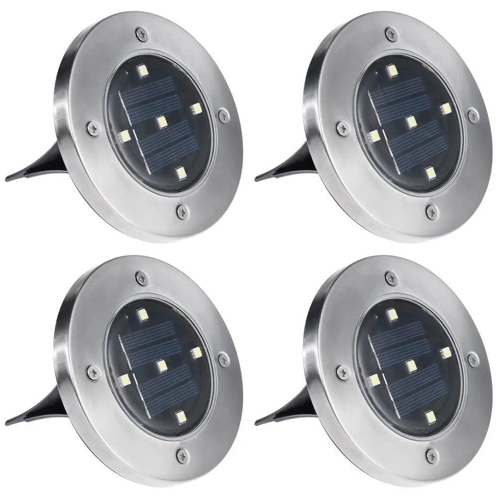 4pcs 5050SMD 5 LED Solar Ground Lights IP65 Waterproof Solar Garden Light Garden Pathway In-Ground Lights Outdoor
4pcs 5050SMD 5 LED Solar Ground Lights IP65 Waterproof Solar Garden Light Garden Pathway In-Ground Lights Outdoor