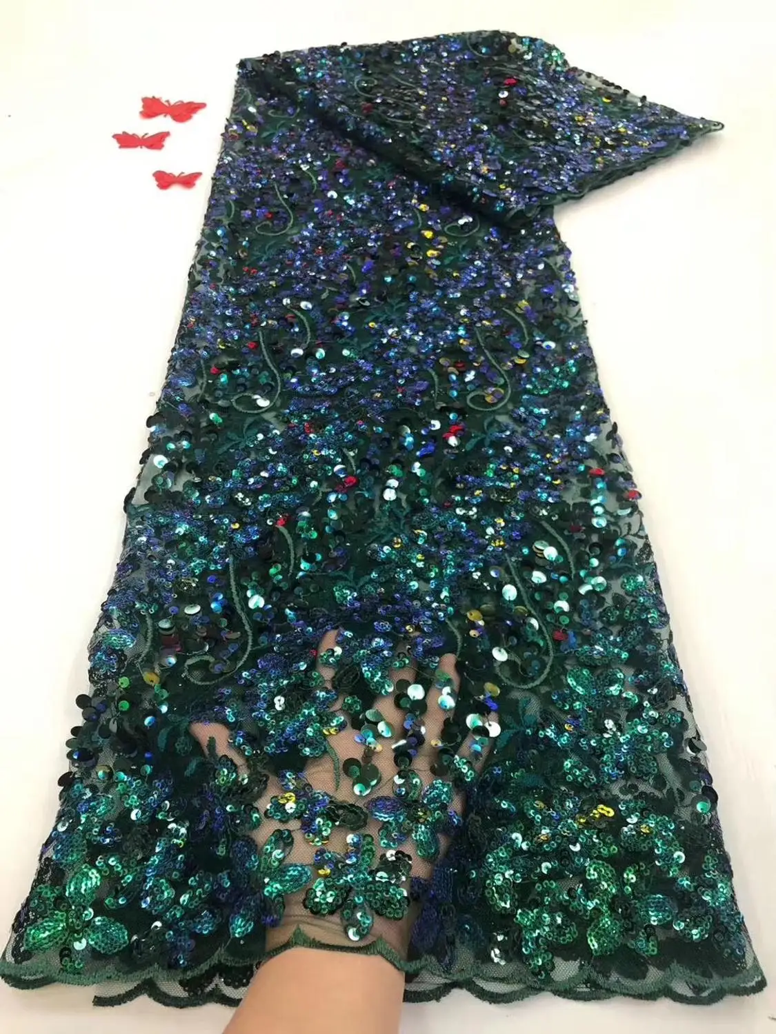 Hot Sale Green African Net Lace Fabric 2020 High Quality Sequins Nigerian Lace Fabrics 5 Yards French Tulle Lace Material Sewing
Hot Sale Green African Net Lace Fabric 2020 High Quality Sequins Nigerian Lace Fabrics 5 Yards French Tulle Lace Material Sewing