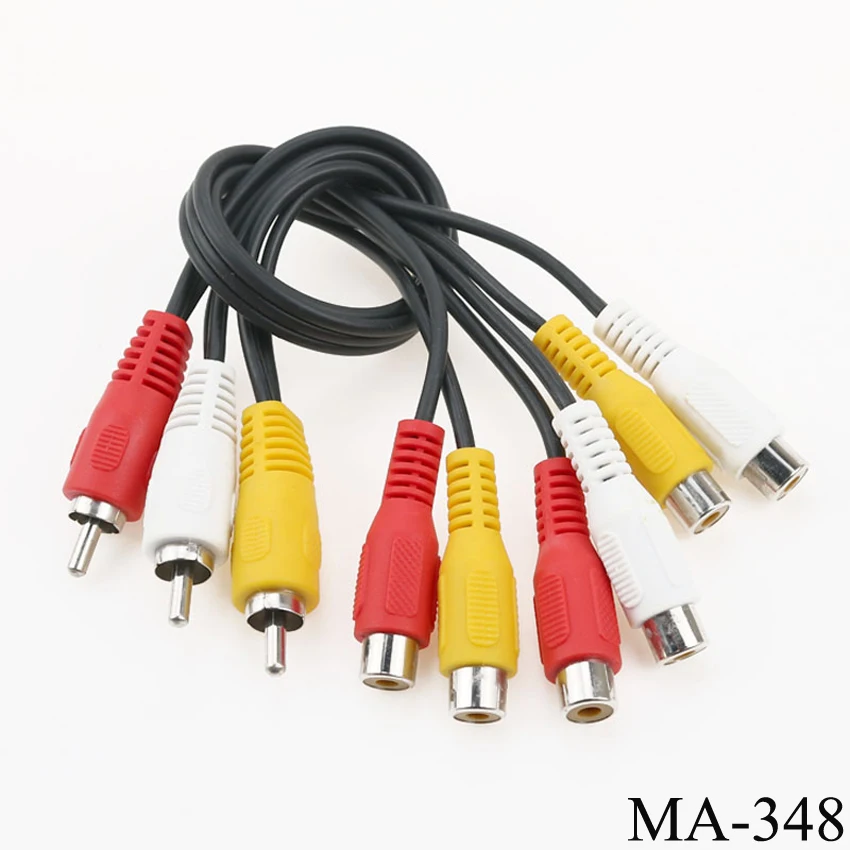 3 RCA Male To 6 RCA Female Plug Splitter 3RCA Adapter Cable Audio TV DVD Video Adapter AV Cable RCA split cable male to 2 female
3 RCA Male To 6 RCA Female Plug Splitter 3RCA Adapter Cable Audio TV DVD Video Adapter AV Cable RCA split cable male to 2 female