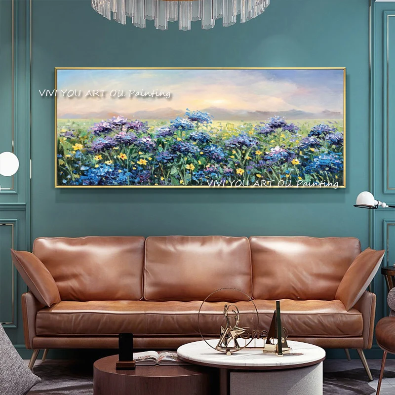 100% Handmade Blue Sky Colorful Flower Oil Painting Large Size For Living Room Wall Art Living Room Abstract Home Decoration
100% Handmade Blue Sky Colorful Flower Oil Painting Large Size For Living Room Wall Art Living Room Abstract Home Decoration