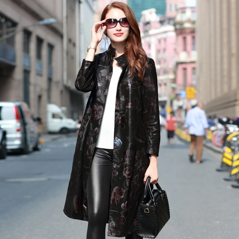 Autumn Jacket Leather Winter Jacket Women Genuine Sheepskin Coat Female Vintage Long Windbreaker Chaqueta Mujer 91856
Autumn Jacket Leather Winter Jacket Women Genuine Sheepskin Coat Female Vintage Long Windbreaker Chaqueta Mujer 91856