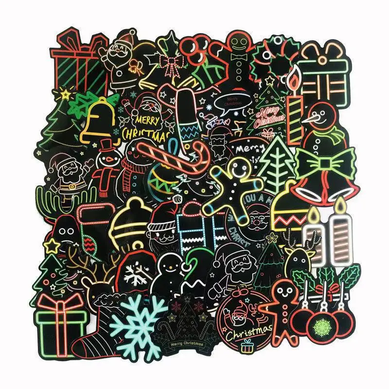 10/30/50pcs New Neon Christmas Cool Decals Sticker Santa Claus Gingerbread Man Laptop Gradient Mobile Phone Pencil Cases
10/30/50pcs New Neon Christmas Cool Decals Sticker Santa Claus Gingerbread Man Laptop Gradient Mobile Phone Pencil Cases
