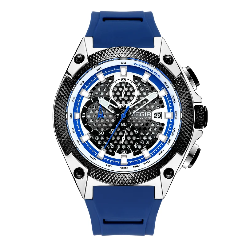 MEGIR Men Sport Watch Relogio Masculino Blue Silicone Strap Mens Watches Top Brand Luxury Luminous Waterproof Quartz Watch Man
MEGIR Men Sport Watch Relogio Masculino Blue Silicone Strap Mens Watches Top Brand Luxury Luminous Waterproof Quartz Watch Man