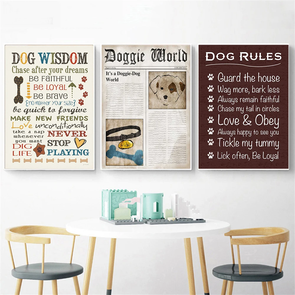 Vintage Poster Prints I Love My Dog Wisdom Canvas Pictures for Living Room Home Decor Hanging Wall Art Quotes Drop Shipping
Vintage Poster Prints I Love My Dog Wisdom Canvas Pictures for Living Room Home Decor Hanging Wall Art Quotes Drop Shipping