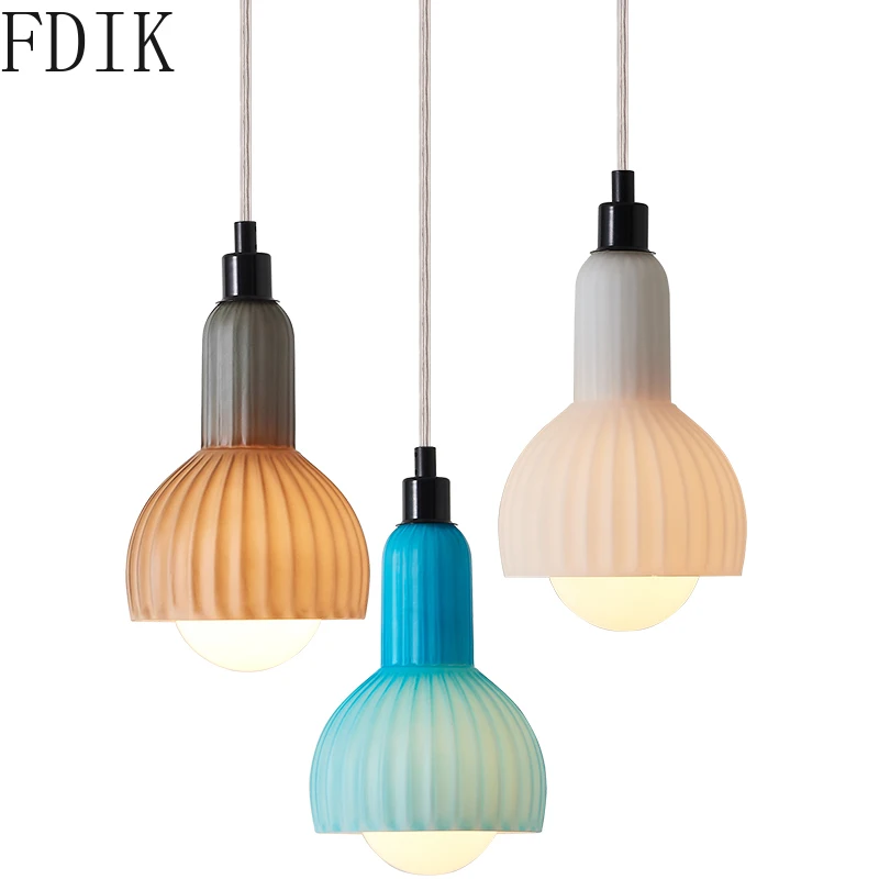 Nordic Colorful Glass Pendant Lights Vintage Loft Hanging Lamp for Bedroom Living Room Kitchen Bar Indoor Lighting Led Luminaire
Nordic Colorful Glass Pendant Lights Vintage Loft Hanging Lamp for Bedroom Living Room Kitchen Bar Indoor Lighting Led Luminaire