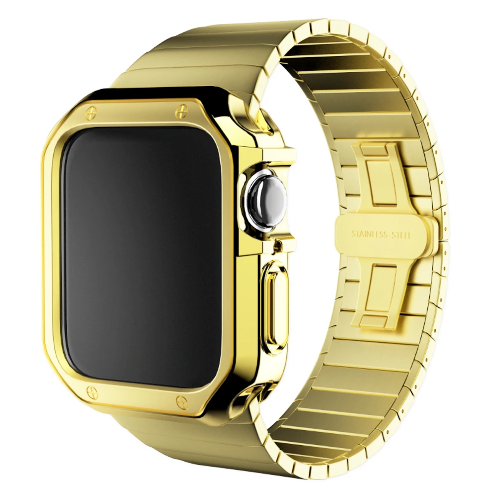 Мягкий чехол + ремешок из нержавеющей стали для apple watch 7 SE 6 5 4 3 2 band 44 мм 40 мм 41 мм 45 мм 42 мм 38 мм, чехол-бампер для браслета iwatch
Мягкий чехол + ремешок из нержавеющей стали для apple watch 7 SE 6 5 4 3 2 band 44 мм 40 мм 41 мм 45 мм 42 мм 38 мм, чехол-бампер для браслета iwatch
