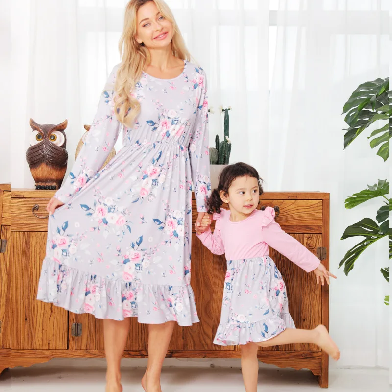 Ruffle-sleeve Girl Dresses Mummy Girl Cotton Dress Long Sleeve Mother Daughter Family Matching Outfits
Ruffle-sleeve Girl Dresses Mummy Girl Cotton Dress Long Sleeve Mother Daughter Family Matching Outfits