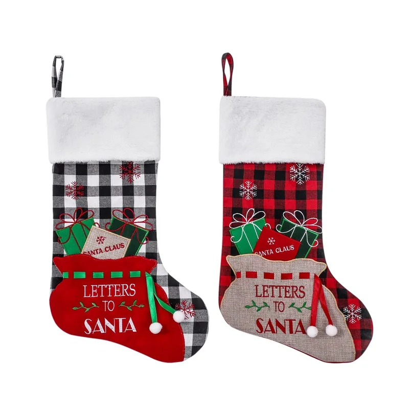 Christmas Decor Plaid Stocking Large Candy Bag Kids Gift Bag Party Home Fireplace Decor Sock Pendant Drop Ornaments
Christmas Decor Plaid Stocking Large Candy Bag Kids Gift Bag Party Home Fireplace Decor Sock Pendant Drop Ornaments