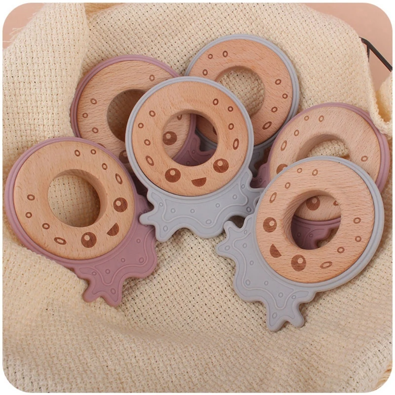 Kawaii Silicone Baby Teether Cartoon Animal Wooden Ring Rattle Food Grade Silicone Teething Toy Newborn Molar Nursing Teether
Kawaii Silicone Baby Teether Cartoon Animal Wooden Ring Rattle Food Grade Silicone Teething Toy Newborn Molar Nursing Teether