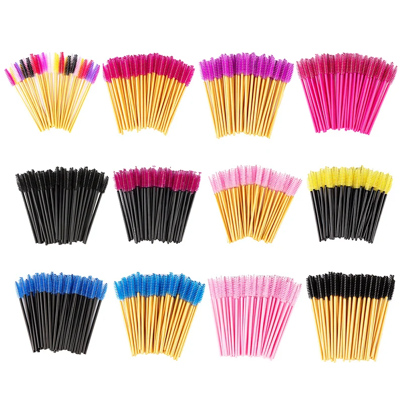 Colorful Plastic Handle And Nylon Fiber Cosmetic Wands Disposable Mascara Brushes Eye Makeup Eyelash Extension Tool
Colorful Plastic Handle And Nylon Fiber Cosmetic Wands Disposable Mascara Brushes Eye Makeup Eyelash Extension Tool