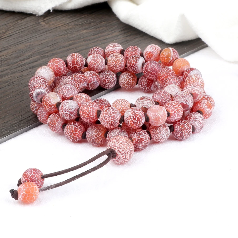 New 8MM Red Weathered Stone Multilayer Bracelet High Quality Natural 80 Beads Pendant Necklace Women Meditation Bangle Jewelry
New 8MM Red Weathered Stone Multilayer Bracelet High Quality Natural 80 Beads Pendant Necklace Women Meditation Bangle Jewelry