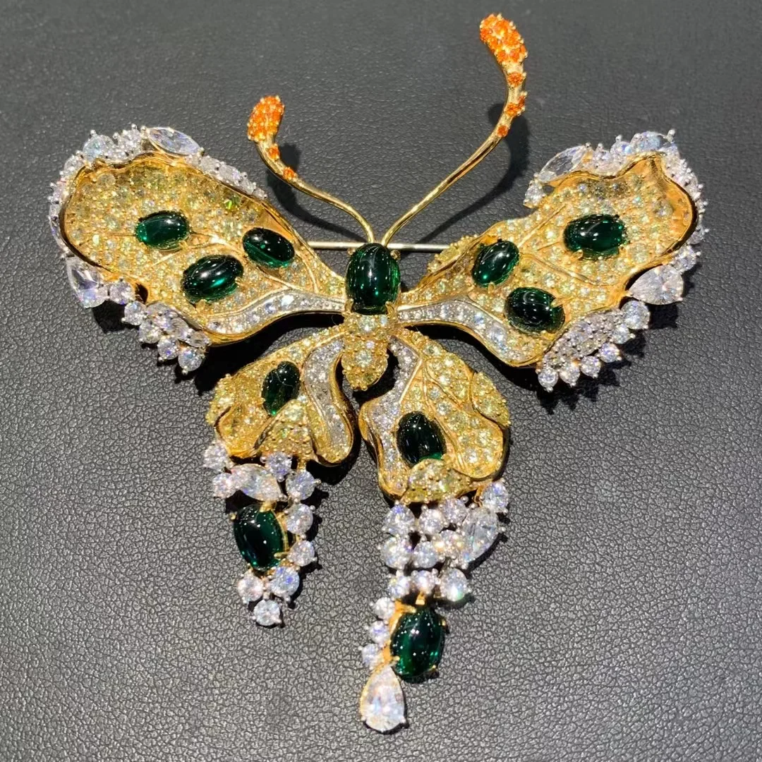 yellow with green color buttery brooch insect 925 sterling silver with cubic zircon 69*75MM fine women jewelry free shipping
yellow with green color buttery brooch insect 925 sterling silver with cubic zircon 69*75MM fine women jewelry free shipping
