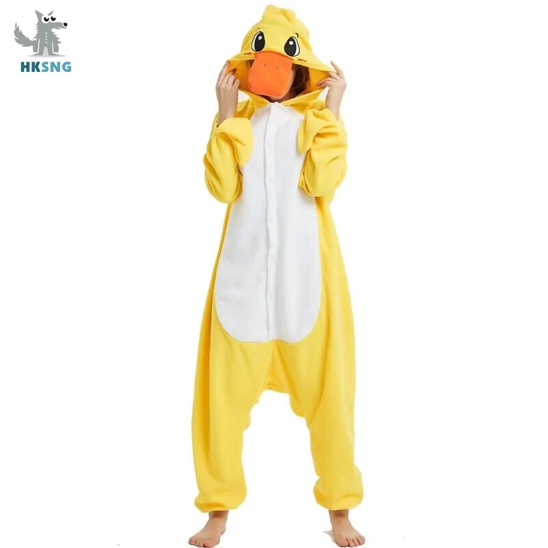 HKSNG Adult Kigurumi Yellow Duck Onesie Cartoon Fleece Pajamas Animal Halloween Party Costume Jumpsuits Hooded Pyjamas
HKSNG Adult Kigurumi Yellow Duck Onesie Cartoon Fleece Pajamas Animal Halloween Party Costume Jumpsuits Hooded Pyjamas