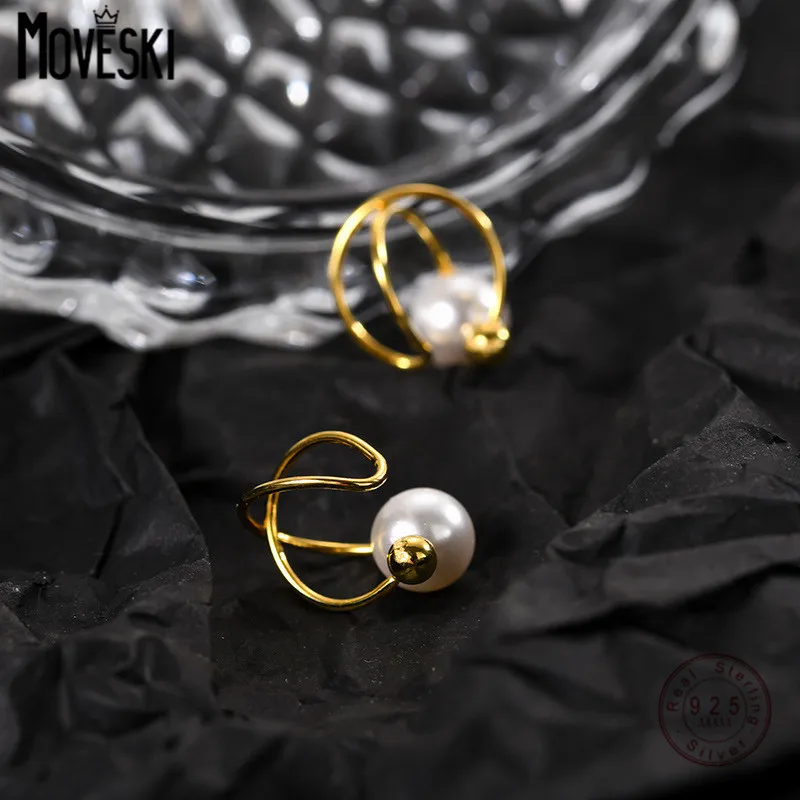 MOVESKI 925 Sterling Silver Pearl Ear Clip Women Without Pierced Ear Clip Ear Bone Clip Fashion Trend Sterling Silver Jewelry
MOVESKI 925 Sterling Silver Pearl Ear Clip Women Without Pierced Ear Clip Ear Bone Clip Fashion Trend Sterling Silver Jewelry