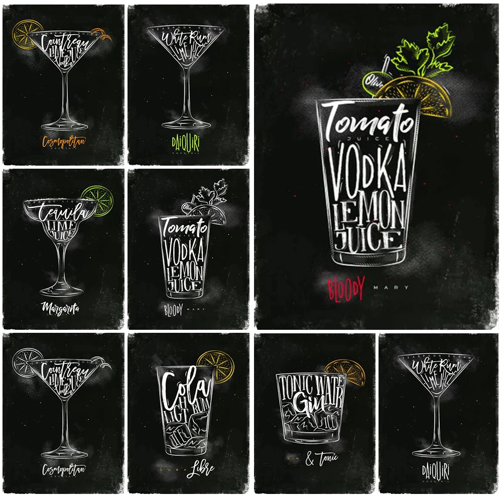 Bar Bartending Cocktail Drinks List Menu Wall Pictures For Kitchen Room Decor Nordic Poster Wall Art Canvas Painting Unframed
Bar Bartending Cocktail Drinks List Menu Wall Pictures For Kitchen Room Decor Nordic Poster Wall Art Canvas Painting Unframed