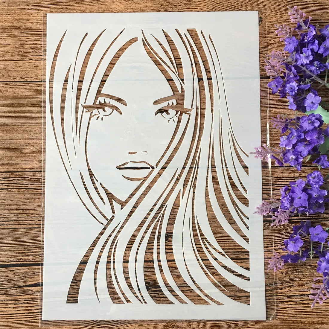 A4 29cm Beautiful Girl DIY Layering Stencils Wall Painting Scrapbooking Stamping Embossing Album Decorative Template
A4 29cm Beautiful Girl DIY Layering Stencils Wall Painting Scrapbooking Stamping Embossing Album Decorative Template