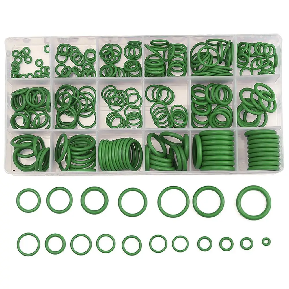 270PC Rubber Oring Seals O Ring 18 Sizes Washer For Automotive Air Conditioner Tools Hand Tool Set - Green
270PC Rubber Oring Seals O Ring 18 Sizes Washer For Automotive Air Conditioner Tools Hand Tool Set - Green