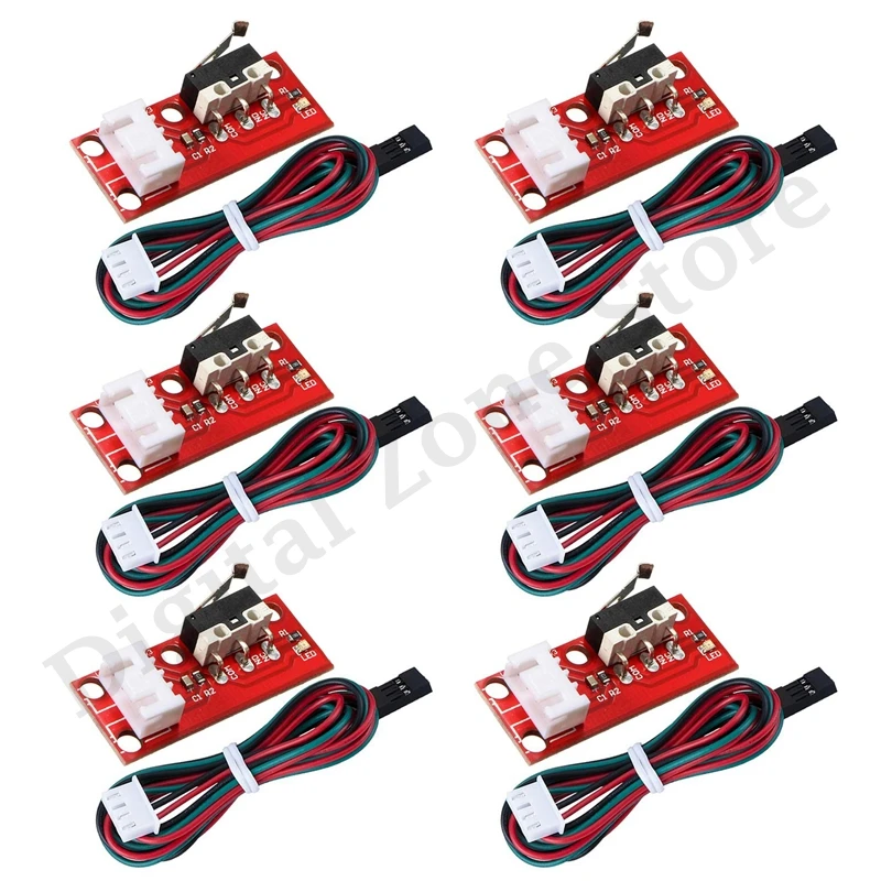 6Pcs Mechanical Endstop Switch with Cable for Makerbot Prusa Mendel RepRap CNC Mega 2560 1280 3D Printer Parts
6Pcs Mechanical Endstop Switch with Cable for Makerbot Prusa Mendel RepRap CNC Mega 2560 1280 3D Printer Parts