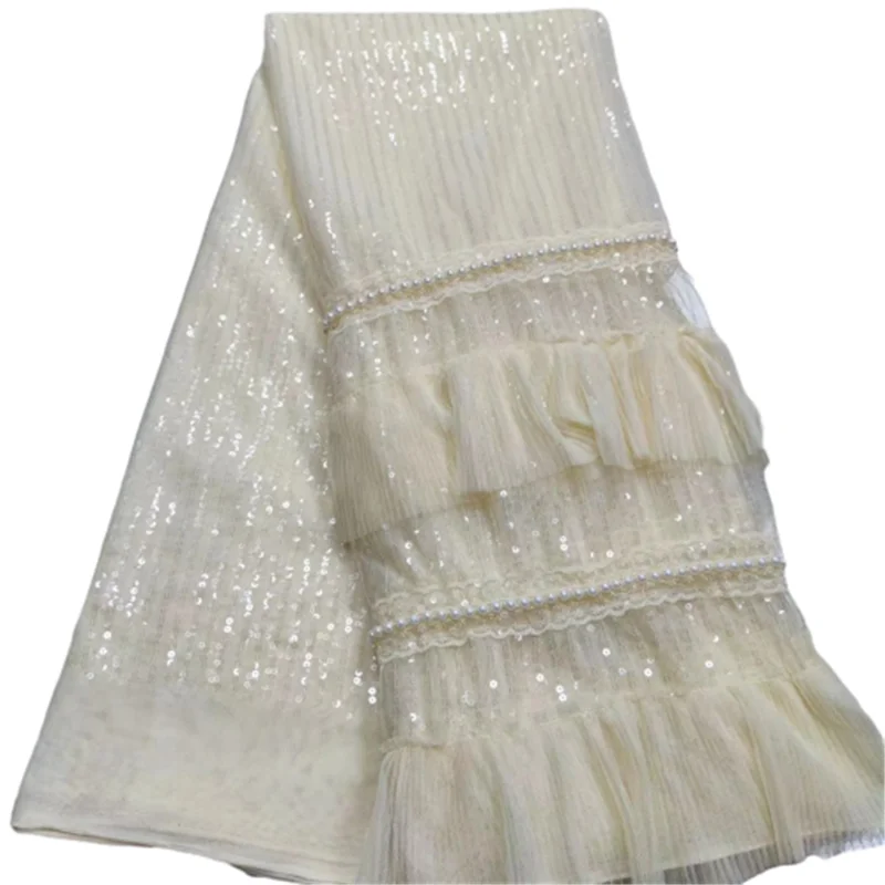 Pink Latest White African 3d flower Lace Fabric Embroidery French Mesh Lace Fabric With Sequins Nigerian Tulle Lace For Party 
Pink Latest White African 3d flower Lace Fabric Embroidery French Mesh Lace Fabric With Sequins Nigerian Tulle Lace For Party