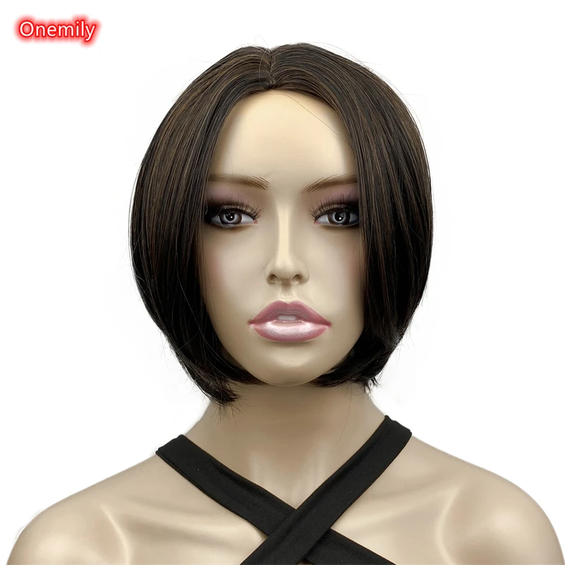Onemily Short Straight Bob Style Daily Wear Off Black Med Auburn Mix Wigs for Women
Onemily Short Straight Bob Style Daily Wear Off Black Med Auburn Mix Wigs for Women