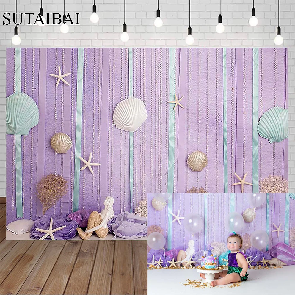 Mermaid Birthday Party Background Photography Newborn Decoration Shell Baby Shower Photo Background Family Studio Vinyl Props
Mermaid Birthday Party Background Photography Newborn Decoration Shell Baby Shower Photo Background Family Studio Vinyl Props