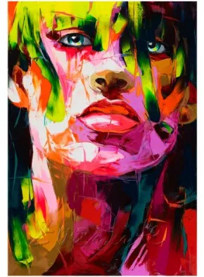 Hand painted Palette knife acrylic man portrait face Francoise Nielly large canvas Oil painting colorful wall Art home decor
Hand painted Palette knife acrylic man portrait face Francoise Nielly large canvas Oil painting colorful wall Art home decor