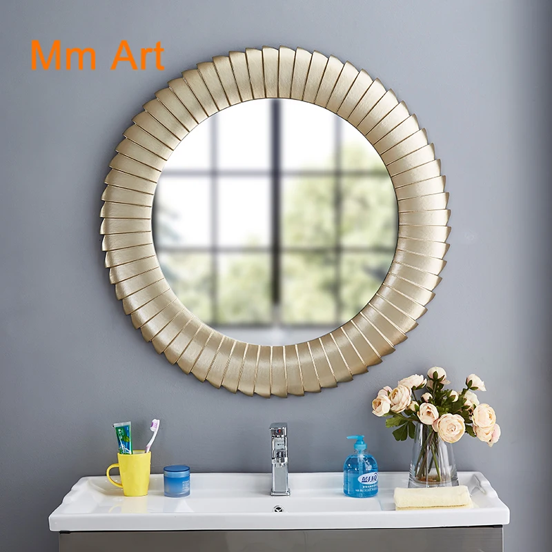 Nordic Makeup Mirror round Bathroom Mirror Bathroom Wall-Mounted Antifog Glasses Bathroom American Simple Wall Hanging Mirror
Nordic Makeup Mirror round Bathroom Mirror Bathroom Wall-Mounted Antifog Glasses Bathroom American Simple Wall Hanging Mirror