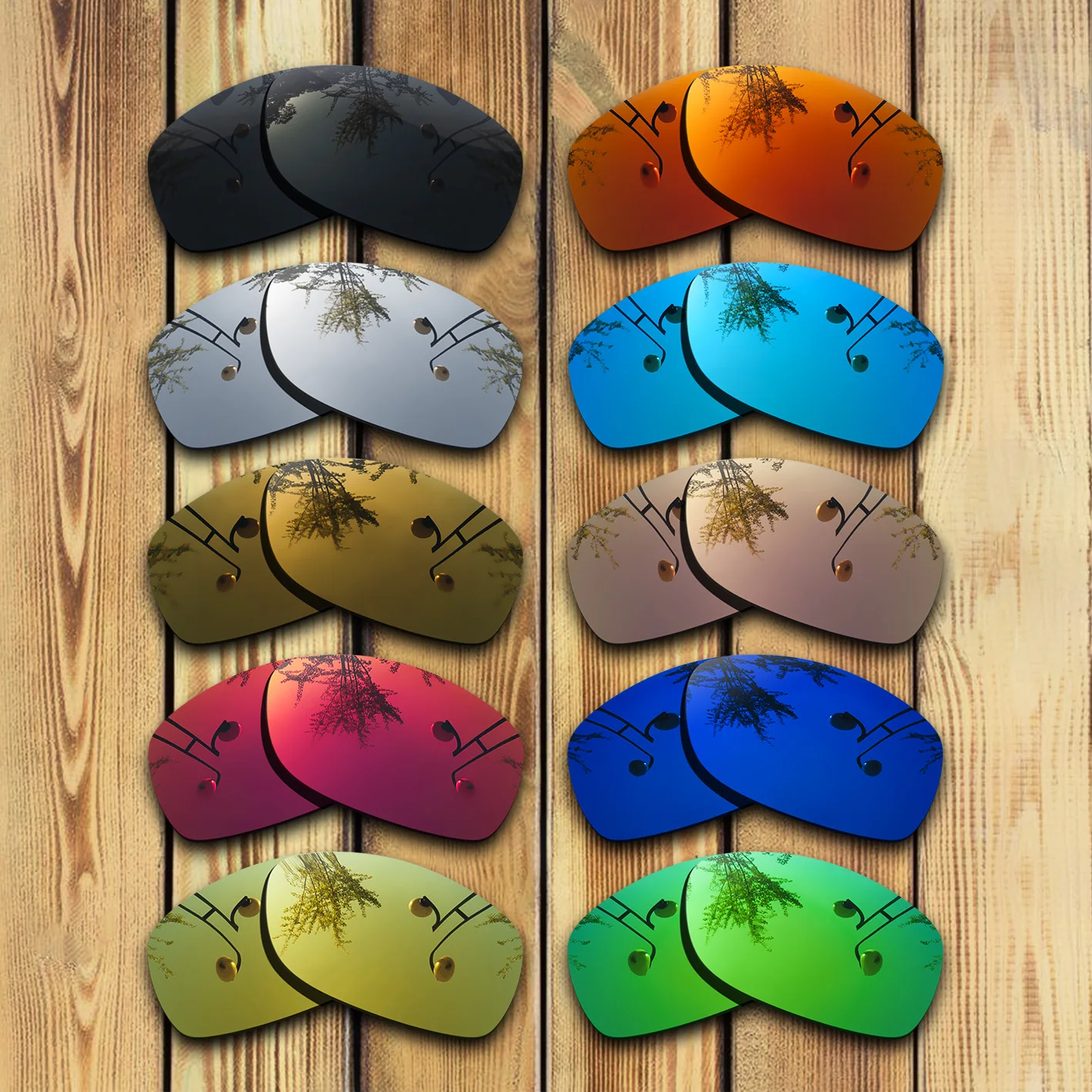 100% Precisely Cut Polarized Replacement Lenses for Oakley Sideways Sunglass - Many Colors
100% Precisely Cut Polarized Replacement Lenses for Oakley Sideways Sunglass - Many Colors