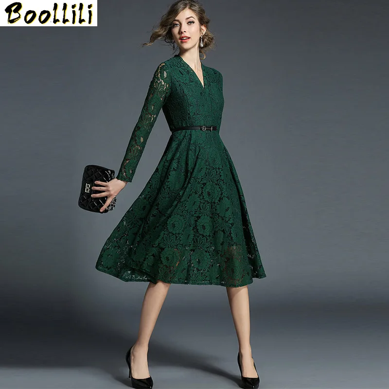 Summer Womens Boollili Dresses Korean Green Dress Sexy V-neck Hollow Work Embroidered Long-sleeved High Waist Party Lace Dresses
Summer Womens Boollili Dresses Korean Green Dress Sexy V-neck Hollow Work Embroidered Long-sleeved High Waist Party Lace Dresses