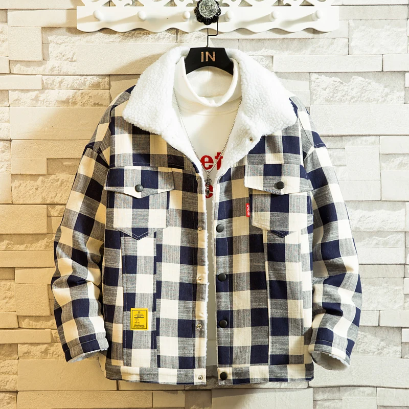 Winter Jackets For Men Plaid Thicker Warm Lambswool Coats Good Quality Men Down Jackets Warm Parkas Outwear Loose Winter Coats
Winter Jackets For Men Plaid Thicker Warm Lambswool Coats Good Quality Men Down Jackets Warm Parkas Outwear Loose Winter Coats