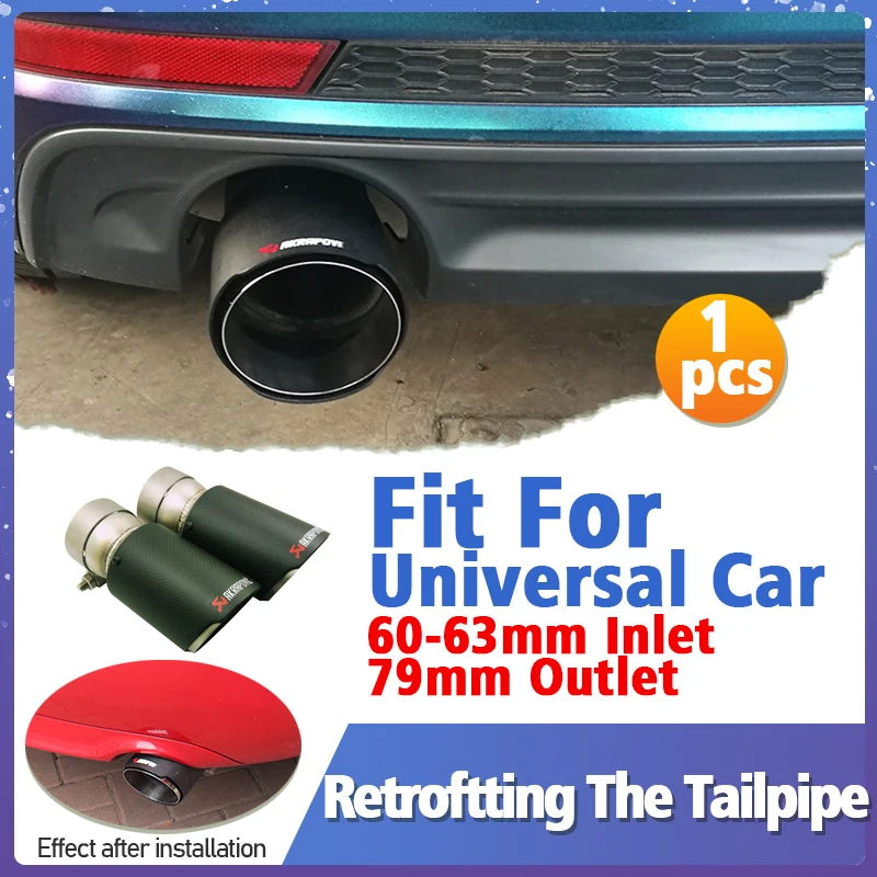 1pcs Universal Car Carbon Fiber Stainless Steel Exhaust Muffler Tube 60-63mm 79mm Outlet Tail Pipe Tipe Throat Car Accessories
1pcs Universal Car Carbon Fiber Stainless Steel Exhaust Muffler Tube 60-63mm 79mm Outlet Tail Pipe Tipe Throat Car Accessories